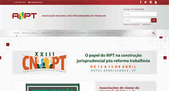 Desktop Screenshot of anpt.org.br